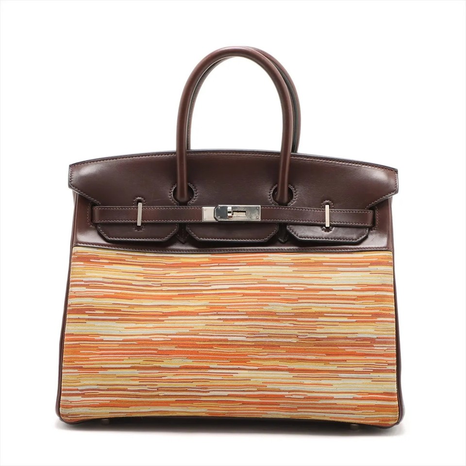 Hermès Birkin 35 Le Tournay Vibrato x Vavalenia Ebene Silver Metal Fittings □G:2