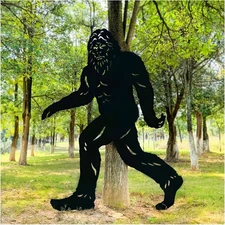 7.4ft Bigfoot Metal Outdoor Decor Big Foot Sasquatch Gifts for Men/Bigfoot Si...