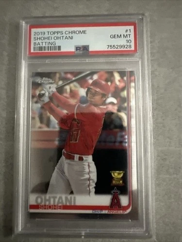 2019 Topps Chrome - Shohei Ohtani #1 Batting  Rookie Cup PSA 10 Dodgers