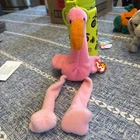 Vtg 1995 Ty Beanie Babies Pinky the Flamingo Plush Toy HTF gift  forMother’s Day