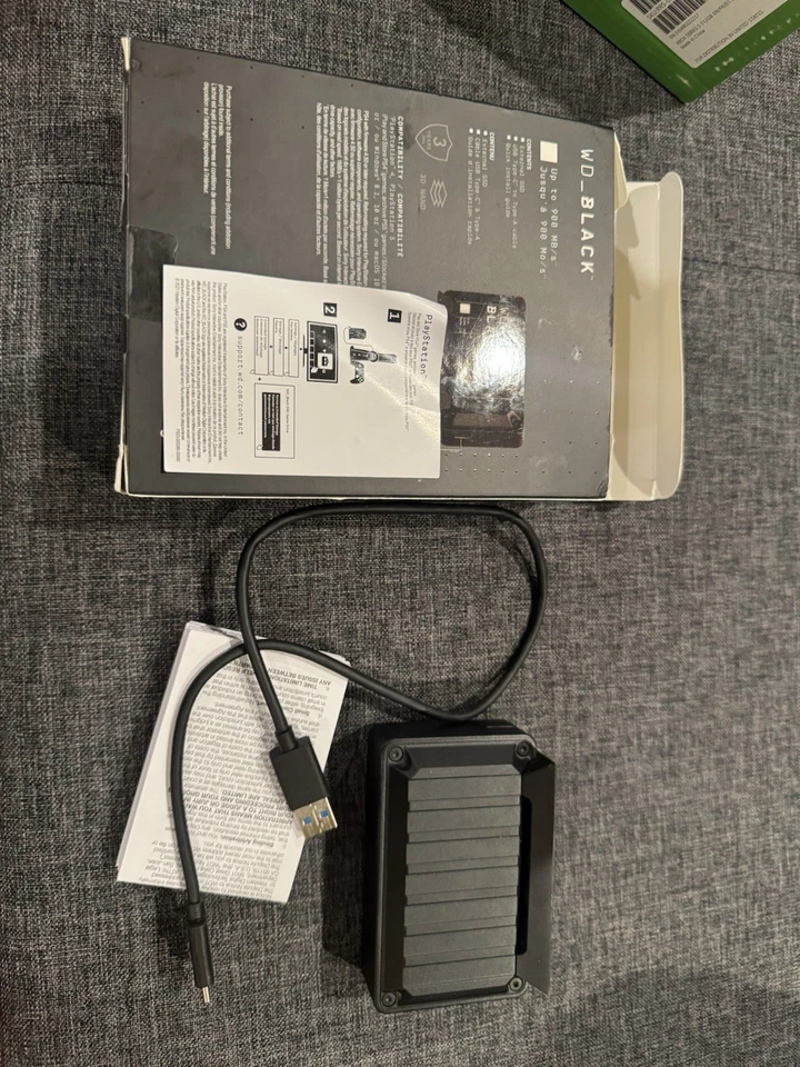 WD_Black D30 Game Drive SSD 1TB Open Box PlayStation 5 PS5 Western Digital - Image 4 of 4