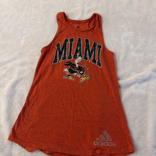 Miami Hurricanes Adidas Orange  Tank Top, Medium M - Picture 1 of 5