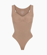 SKIMS Seamless Sculpt Scoopneck Thong Bodysuit sienna , xx-small
