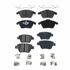 Front and Rear NAO Brake Pad Set For 2010-2018 Volkswagen Jetta Wagon w/ Sensor