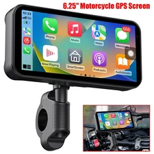 6.25" IPS Motorcycle GPS Screen Wireless CarPlay Android Auto Navigation