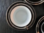 Christian Dior Gaudron Onyx - Platinum Trim 5 piece place settings (4 settings) — photo 8