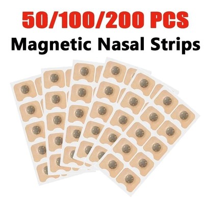 Magnetic Nasal Breathing Strips 50/100/200 pcs Anti Snoring Patch Sleep Support