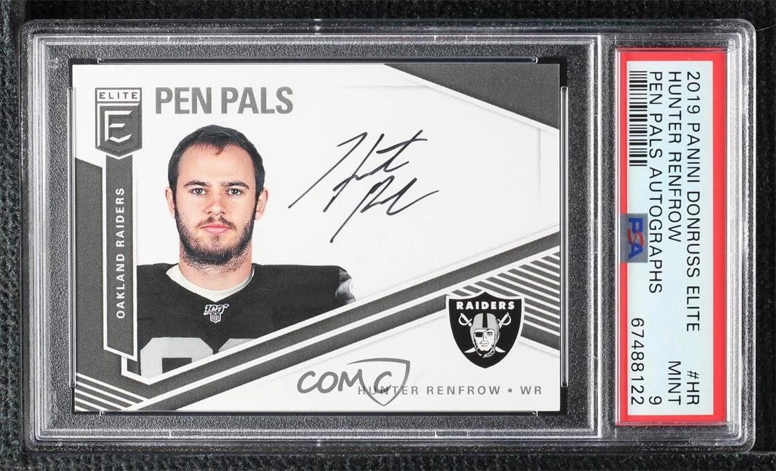 Hunter Renfrow Panini Donruss Elite Pen Pals Autographs #HR Base