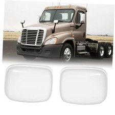 Chrome Hood Mirror Cover Fit 2008-2017 Freightliner Pair Chrome Mirror Cover