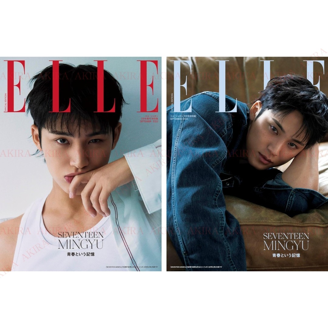 PSL ELLE JAPON 2025 September Cover : SEVENTEEN MINGYU LIMITED ed