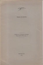 Virgile et l'Egypte. [De: L'Antiquité Classique, Tome 22, 1953, fasc. 2]. Tomsin