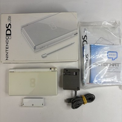 Nintendo DS Lite Polar White CIB READ BOX Handheld Console US Model w Charger