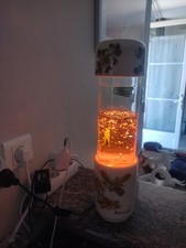 Lampe a paillettes Rare année 50/60 BERNAROTT  verre Et Céramique