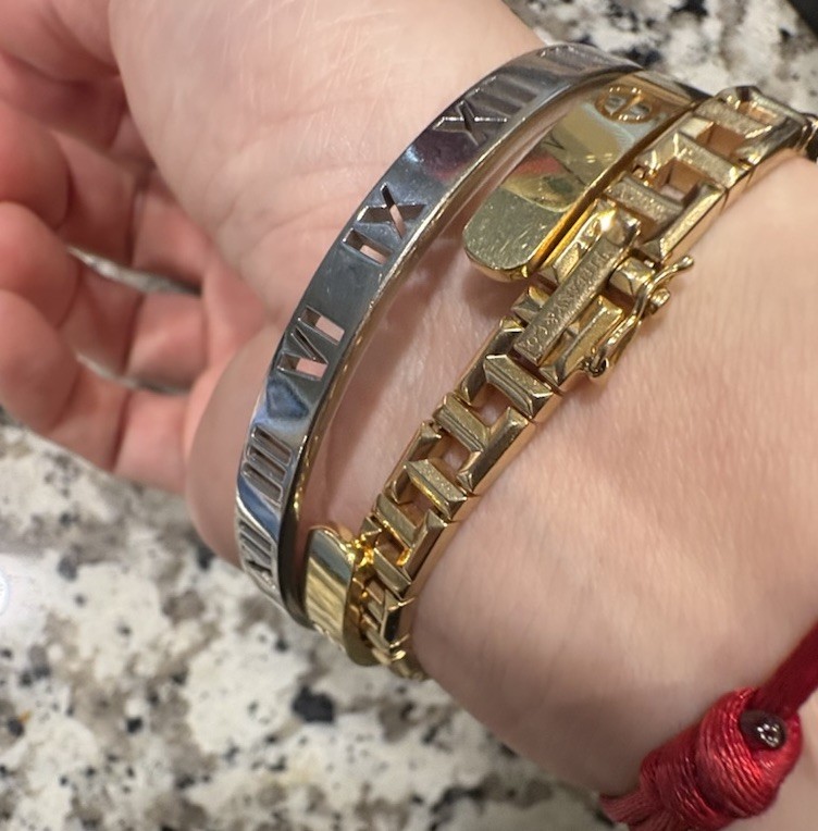 Tiffany & Co Atlas Diamond 18K White Gold Bracelet | eBay