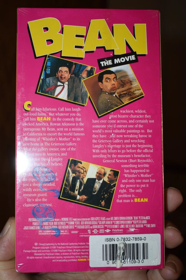 Bean The Movie VHS  1998 Widescreen Rowan Atkinson Mel Smith Burt Reynolds - Image 3 of 3