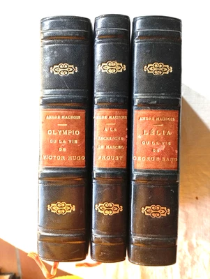 3 OUVRAGES ANDRE MAUROIS LELIA 1952/ PROUST 1949/ OLYPIO 1954 - Photo 1/4