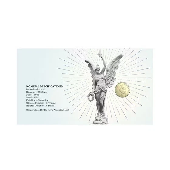 2025 Impressions PNC $2 Coloured Poppy Wreath Coin 80th Anniversary Ltd 960/1111 - image 2 of 4