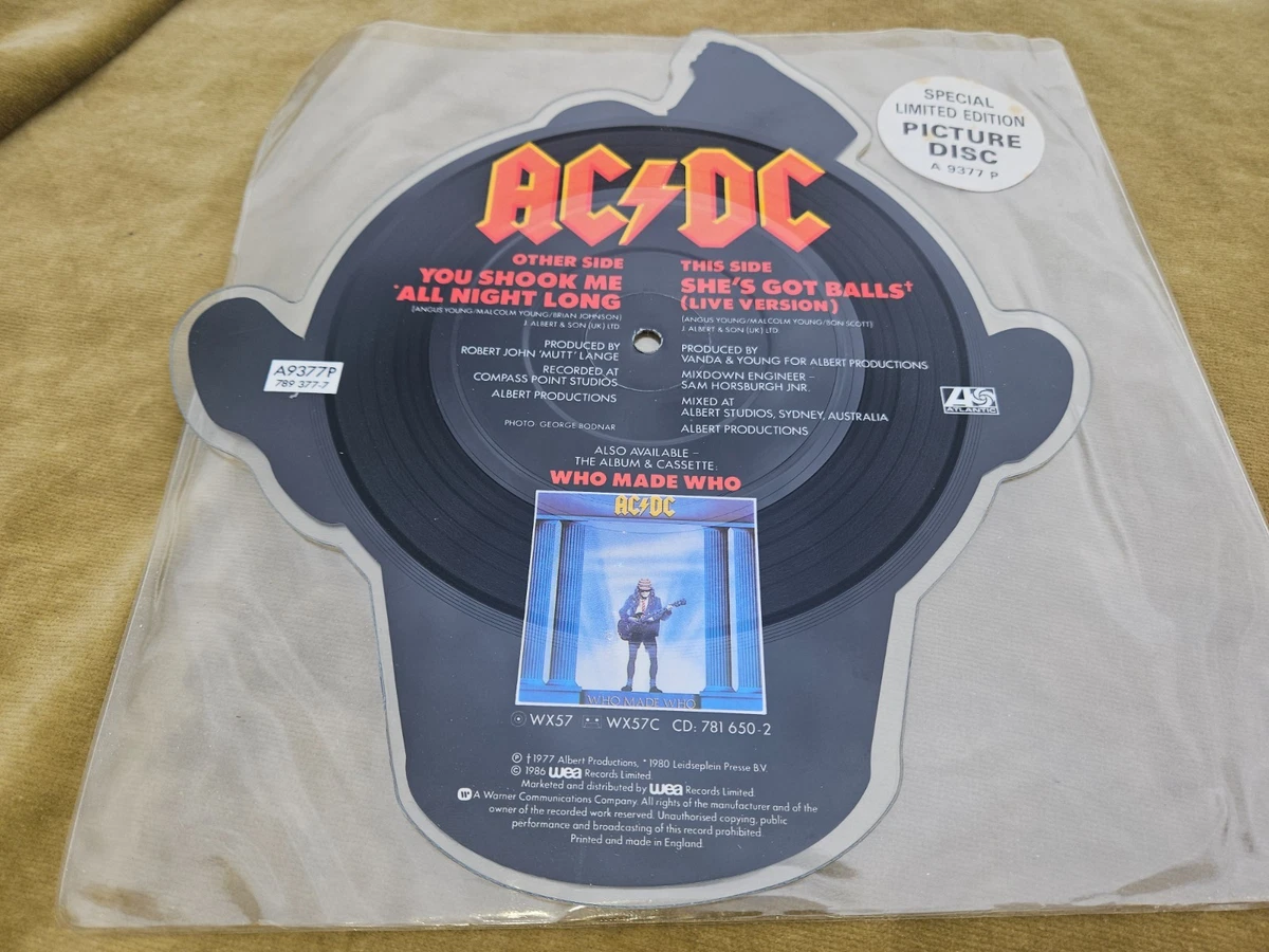 AC/DC 单一图片光碟乙烯唱片| eBay