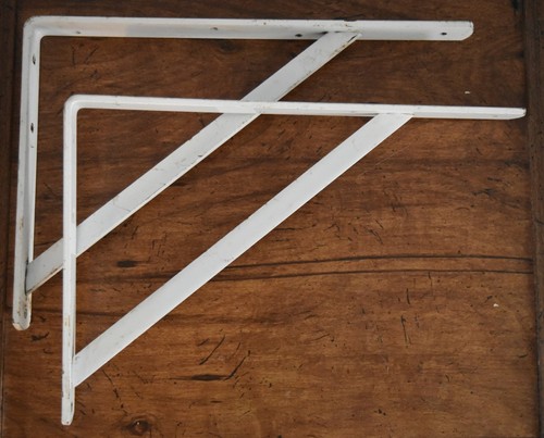 2 National Hardware N260-596 111BC Super Strength Shelf Brackets 600 lb workload