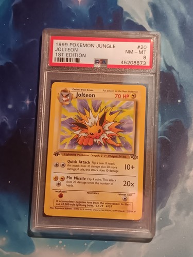 Jolteon (1st Edition) graded PSA 8 for sale on eBay