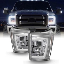 - for 2011-2016 Ford F250 F350 F450 F550 Superduty LED Tube Chrome Projector Hea