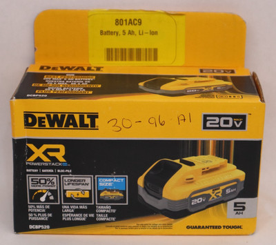 Dewalt 20v XR POWERSTACK 5ah Battery DCBP520 (NEW / SEALED BOX) #20854