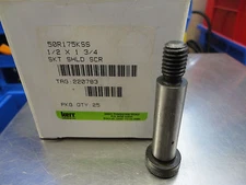 25 Count Box, Kerr Lakeside 1/2" x 1-3/4" Socket Shoulder Screw, 3/8"-16 Thread