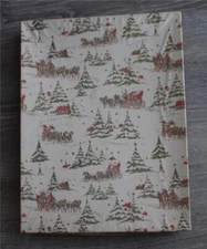 Vintage Empty Christmas Box Strawbridge and Clothier Red & Gold Retro 1950s 60s