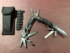 Stainless Steel Multifunction Compact Tool Folding Pliers with Saw,Knife,screwdr