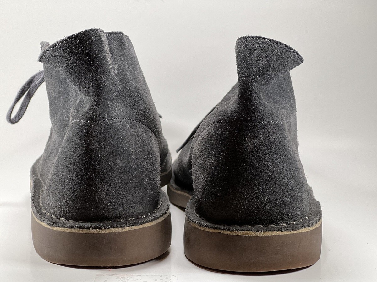 Clarks Bushacre 2 26033973 Gray Suede Leather Chukka Boots  display picture 2
