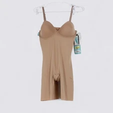 Assets by Spanx Women's Strapless Cupped Midthigh Bodysuit Size Large