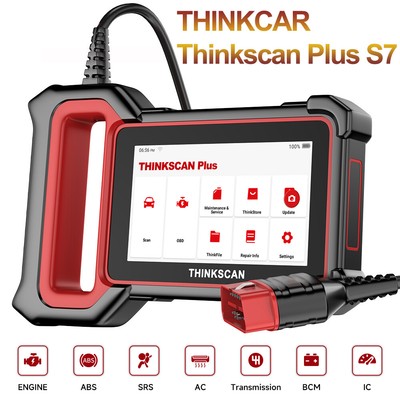ThinkScan Plus OBD2 Scanner Code Reader ABS SRS ECM BCM System Diagnostic Tool