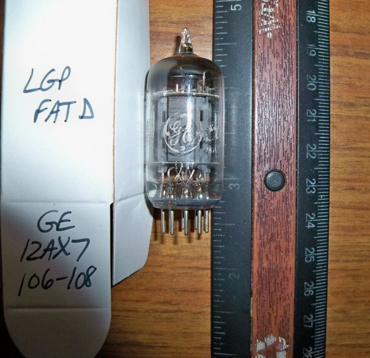 ECC83 12AX7 GE O Getter Made in U.S.A Amplitrex Tested 1