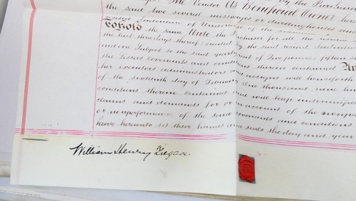 Pergament Legal Indenture Dokument Acocks Green Property 1901 Pachtübertragung - Bild 5 von 9