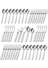 40-piece Tableware set for 8 Stainless Steel premium tableware Polished