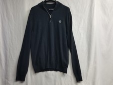 Express Sweater Mens Size Large Black 1/4 Zip Long Sleeve Pullover