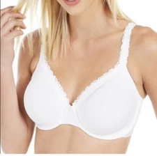 Bali Smoothing Bra Lightly Lined Back Smoothing Underwire Unlined 44C