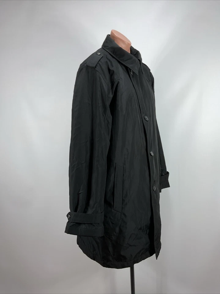 Abrigo de lluvia vintage años 90 y2k para hombre estructura guisante chaqueta palangre interior acolchado Foto 4 de 4