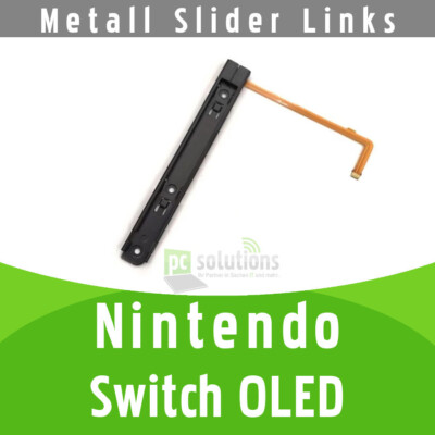   Nintendo Switch OLED Linke Metall Schiene Rail Links + Flex Kabel Joy-Con