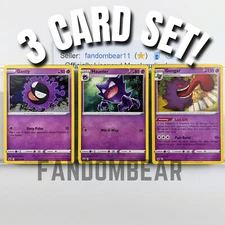 GENGAR GASTLY HAUNTER 3 CARD EVOLUTION SET 2021 SWSH Chilling Reign HOLO Pokemon