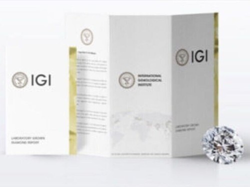 1.00 Ct Loose White Lab Created Diamond Color I, Clarity SI1, IGI Certified ! - Picture 6 of 9