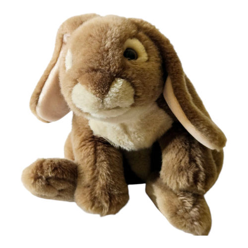 1999 Animal Alley Toys R Us Lop Ear Rabbit Plush Stuffed Bunny Weighted Brown