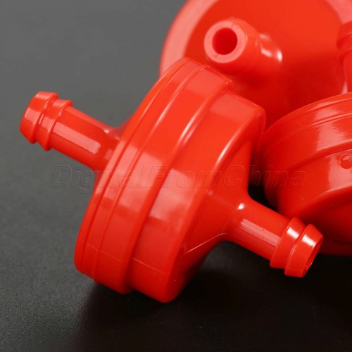 For and 298090 298090S Lawn Mower Inline In Line Fuel Filter Red - Picture 3 of 8