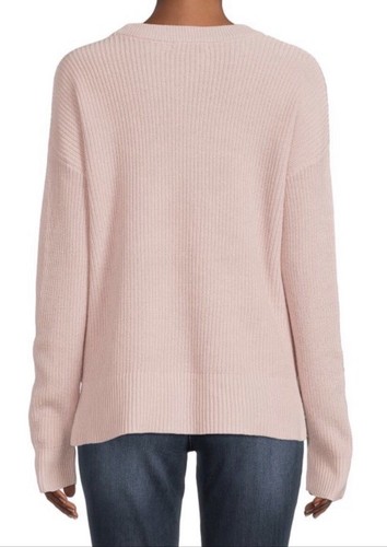 Madewell gerippter Schulterpullover rosa Größe XS NEU - Bild 2 von 11