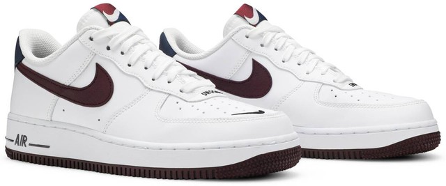 Nike Air Force 1 '07 LV8 1 White/Night Maroon-Burgundy - CJ8731-100