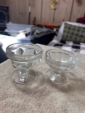 5 Vintage Ice Cream Or Dessert Dishes