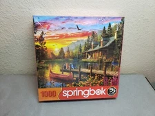 "Cabin Evening Sunset" - Springbok Puzzle 1000 pc - Cabin Eve Sunse, Sealed, New
