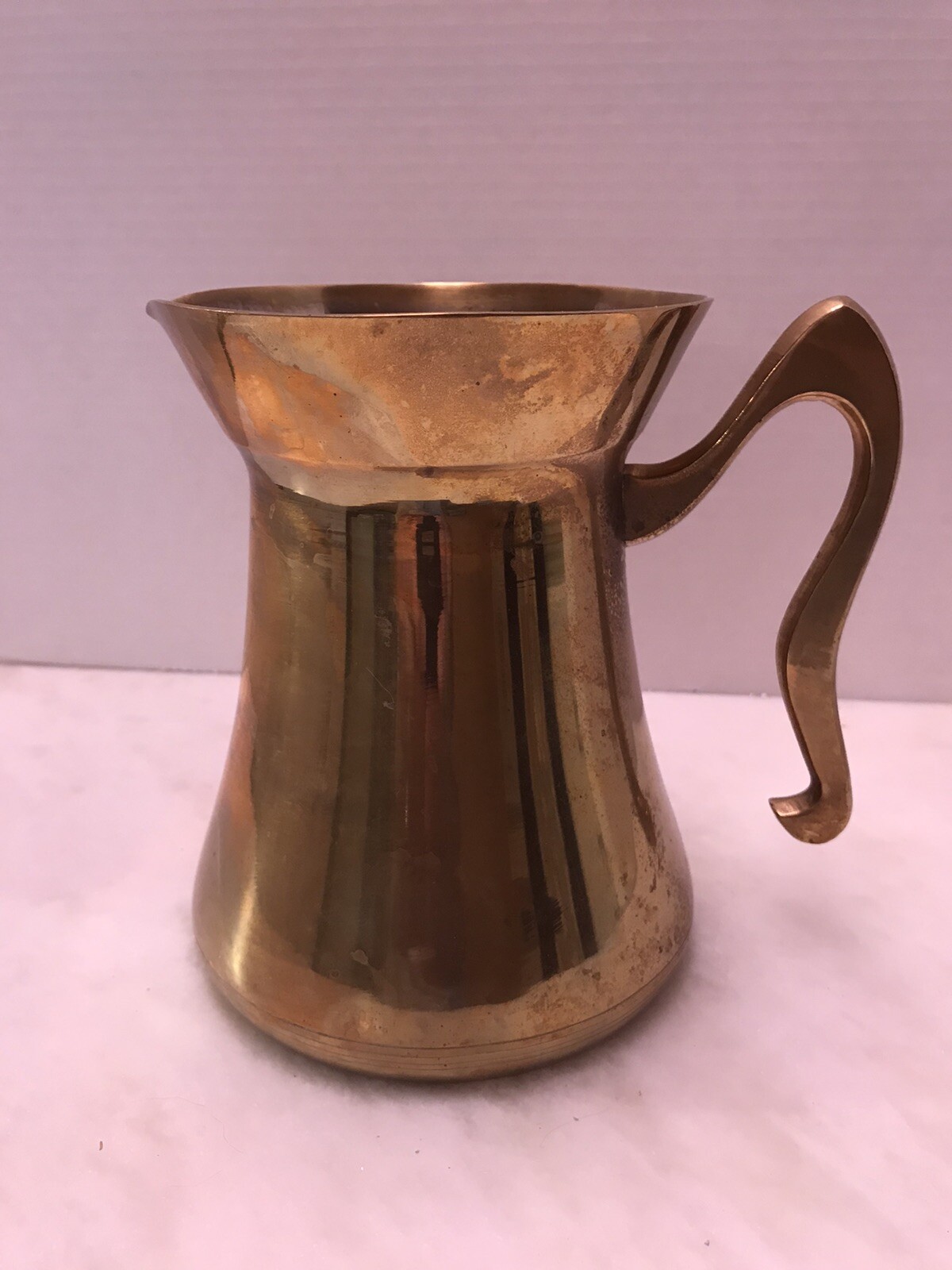 Brass Pitcher Vase Decor with Handle