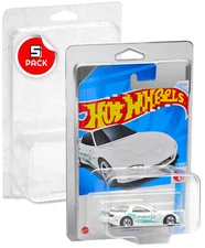 5Pack Clear Protector Case Plastic Display For Hot Wheels & Matchbox Basic Cars