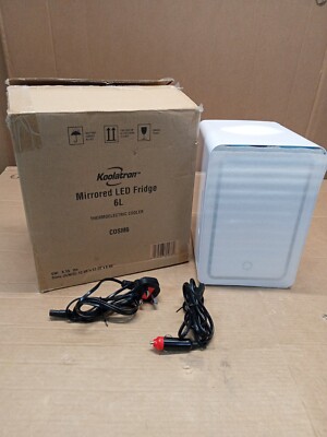 Koolatron 6L Kosmetikkühlschrank mit LED beleuchtetem Make-up-Spiegel, AC/DC Compact C857